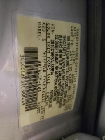 Photo 10 from auction – 2010 NISSAN VERSA S with VIN 3N1CC1AP3AL388614