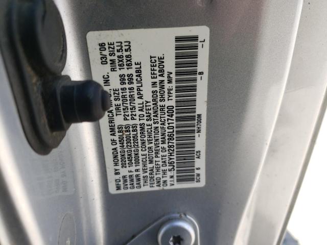 Photo 10 from auction – 2006 HONDA ELEMENT EX with VIN 5J6YH28786L017400