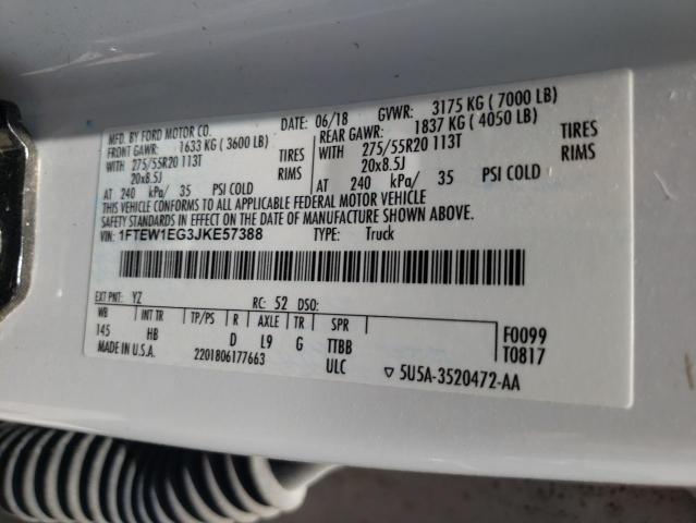 Photo 10 from auction – 2018 FORD F150 SUPER with VIN 1FTEW1EG3JKE57388