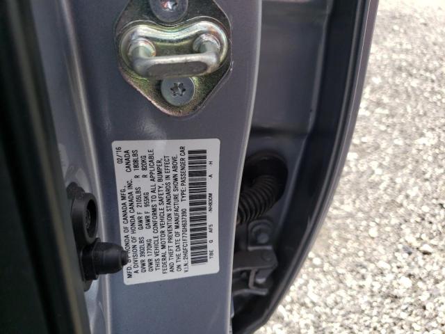 Photo 10 from auction – 2016 HONDA CIVIC EXL with VIN 2HGFC1F77GH637390