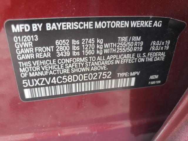 Photo 10 from auction – 2013 BMW X5 XDRIVE3 with VIN 5UXZV4C58D0E02752
