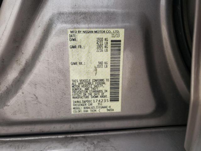 Photo 10 from auction – 2014 NISSAN ALTIMA 2.5 with VIN 1N4AL3AP0EC174235