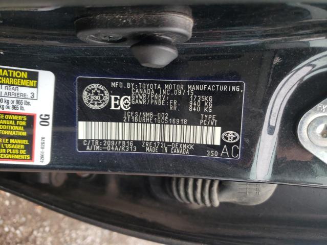 Photo 10 from auction – 2016 TOYOTA COROLLA L with VIN 2T1BURHE1GC516918