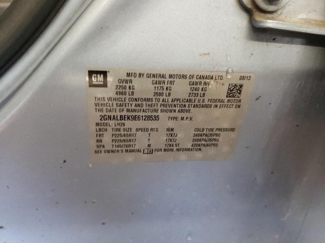 Photo 10 from auction – 2014 CHEVROLET EQUINOX LT with VIN 2GNALBEK9E6128535