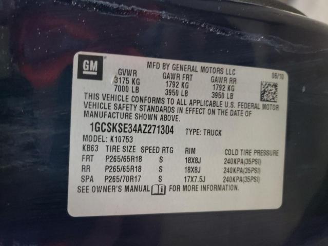 Photo 10 from auction – 2010 CHEVROLET SILVERADO with VIN 1GCSKSE34AZ271304