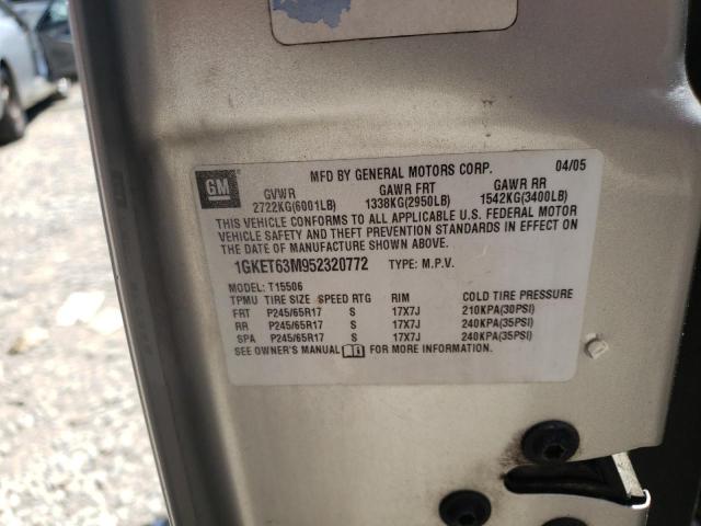 Photo 10 from auction – 2005 GMC ENVOY DENA with VIN 1GKET63M952320772