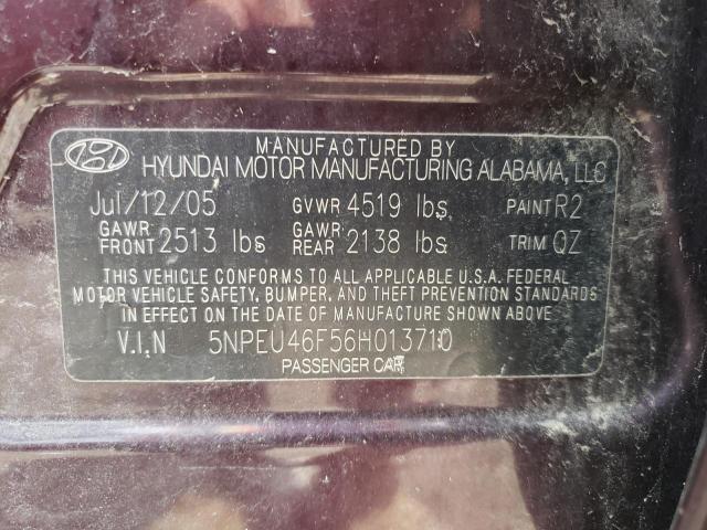 Photo 10 from auction – 2006 HYUNDAI SONATA GLS with VIN 5NPEU46F56H013710