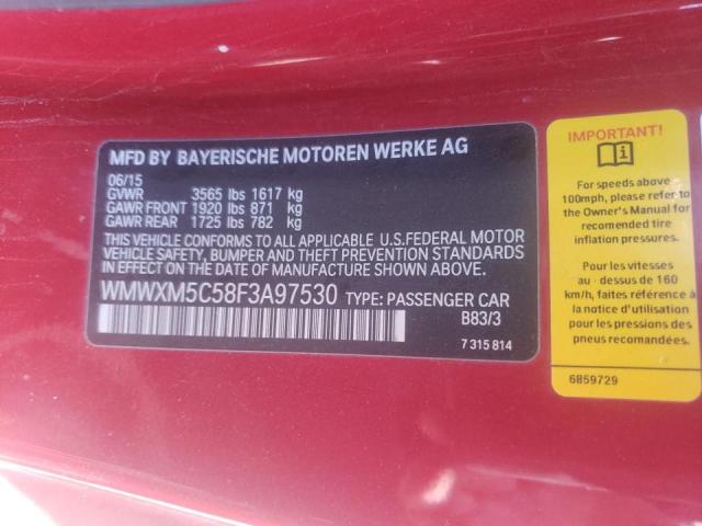 Photo 10 from auction – 2015 MINI COOPER with VIN WMWXM5C58F3A97530