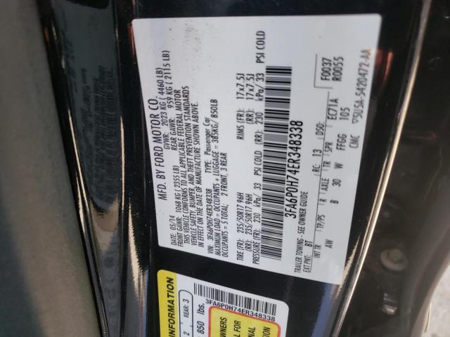 Photo 10 from auction – 2014 FORD FUSION SE with VIN 3FA6P0H74ER348338