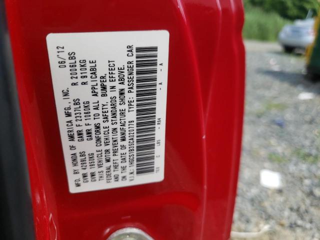 Photo 10 from auction – 2012 HONDA ACCORD LX with VIN 1HGCS1B35CA020779