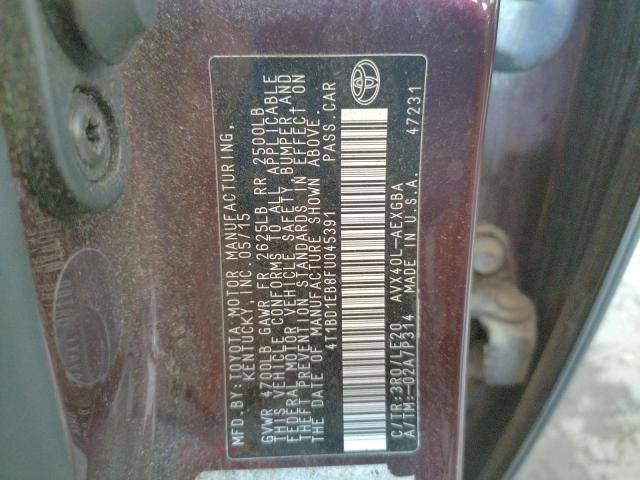 Photo 10 from auction – 2015 TOYOTA AVALON HYB with VIN 4T1BD1EB8FU045391