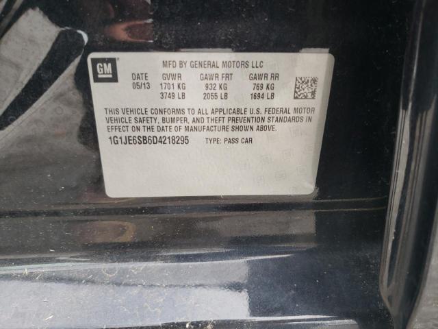 Photo 10 from auction – 2013 CHEVROLET SONIC LTZ with VIN 1G1JE6SB6D4218295