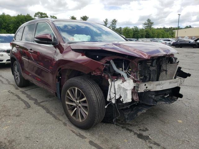 TOYOTA HIGHLANDER 2018 with VIN 5TDJZRFH9JS870839 - Photo from auction