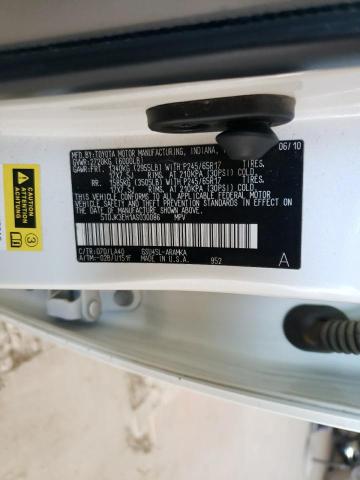 Photo 10 from auction – 2010 TOYOTA HIGHLANDER with VIN 5TDJK3EH1AS030086