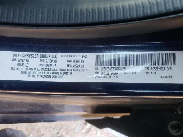 Photo 10 from auction – 2013 CHRYSLER 200 LX with VIN 1C3CCBAB7DN761265