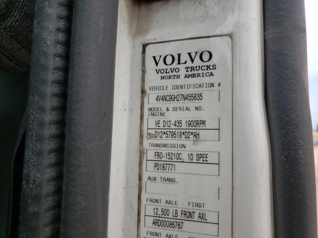 Photo 10 from auction – 2007 VOLVO VN VNL with VIN 4V4NC9GH27N455835