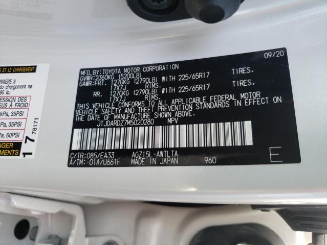 Photo 10 from auction – 2021 LEXUS NX 300 BAS with VIN JTJDARDZ7M5020280
