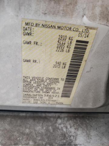 Photo 10 from auction – 2014 NISSAN ALTIMA with VIN 1N4AL3AP3EN386521