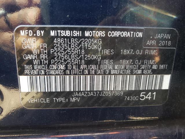Photo 10 from auction – 2018 MITSUBISHI OUTLANDER with VIN JA4AZ3A37JZ057369