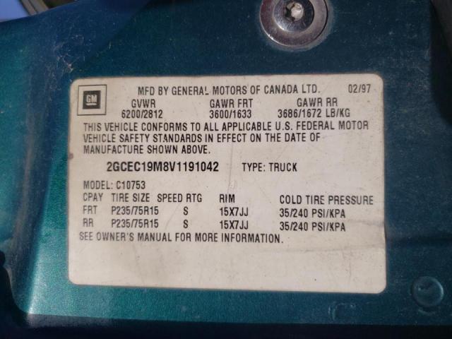 Photo 10 from auction – 1997 CHEVROLET OTHER with VIN 2GCEC19M8V1191042