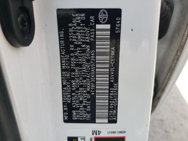Photo 10 from auction – 2010 TOYOTA CAMRY BASE with VIN 4T1BF3EK0AU573845