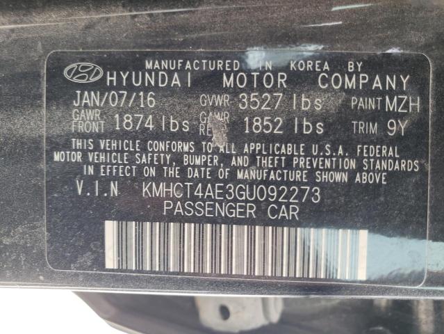 Photo 10 from auction – 2016 HYUNDAI ACCENT SE with VIN KMHCT4AE3GU092273