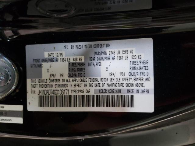 Photo 10 from auction – 2016 MAZDA MX-5 MIATA with VIN JM1NDAD74G0108171