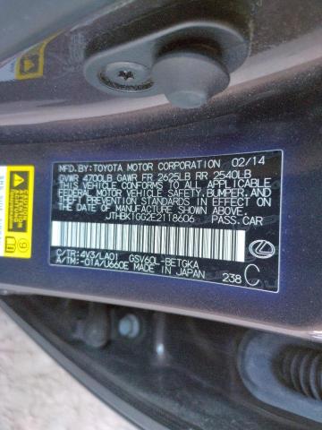 Photo 10 from auction – 2014 LEXUS ES 350 with VIN JTHBK1GG2E2118606
