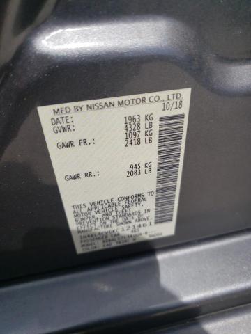 Photo 10 from auction – 2019 NISSAN ALTIMA SR with VIN 1N4BL4CV6KC121461
