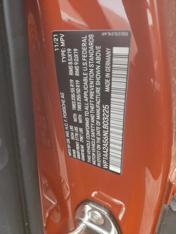 Photo 10 from auction – 2022 PORSCHE MACAN with VIN WP1AA2A56NLB03225