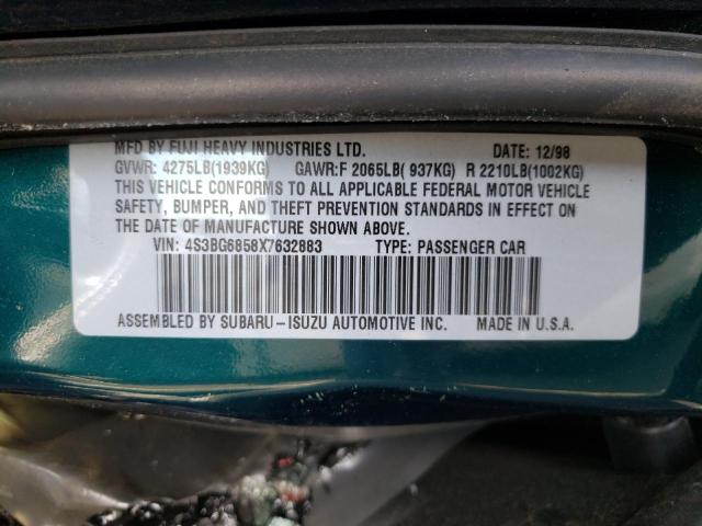 Photo 10 from auction – 1999 SUBARU LEGACY OUT with VIN 4S3BG6858X7632883