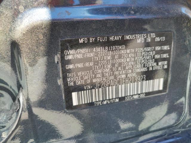 Photo 10 from auction – 2014 SUBARU XV CROSSTR with VIN JF2GPAGC1EH213923