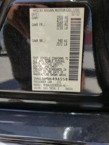 Photo 10 from auction – 2013 NISSAN ALTIMA 2.5 with VIN 1N4AL3AP9DN494558