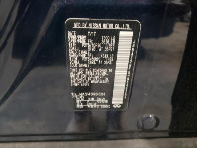 Photo 10 from auction – 2017 INFINITI QX80 BASE with VIN JN8AZ2NF5H9646293