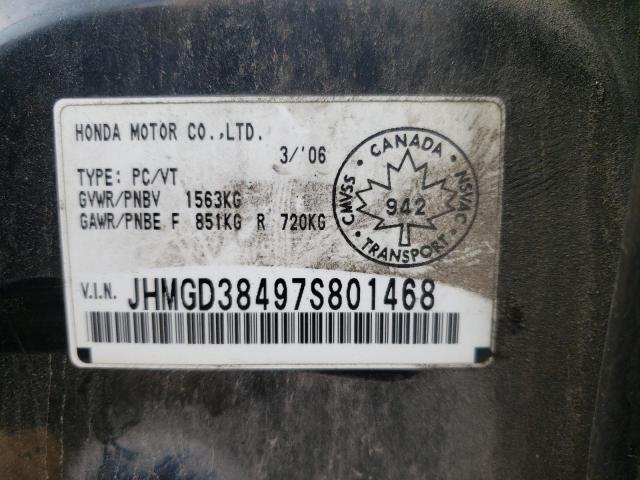 Photo 10 from auction – 2007 HONDA FIT with VIN JHMGD38497S801468