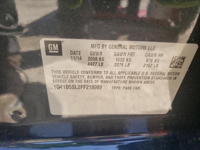 Photo 10 from auction – 2015 CHEVROLET MALIBU LS with VIN 1G11B5SL2FF218989