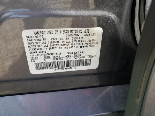 Photo 10 from auction – 2014 INFINITI Q50 BASE with VIN JN1BV7AP8EM677119