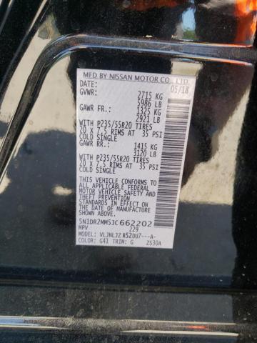 Photo 10 from auction – 2018 NISSAN PATHFINDER with VIN 5N1DR2MM5JC662202