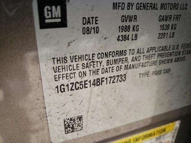 Photo 10 from auction – 2011 CHEVROLET MALIBU 1LT with VIN 1G1ZC5E14BF172733