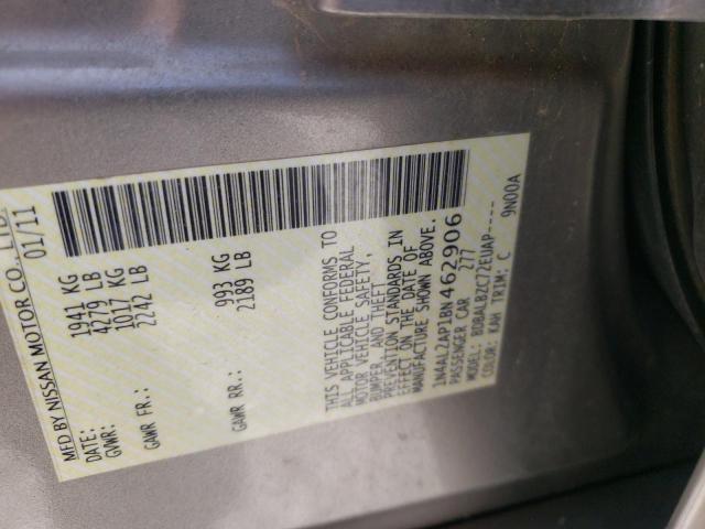 Photo 10 from auction – 2011 NISSAN ALTIMA BAS with VIN 1N4AL2AP1BN462906