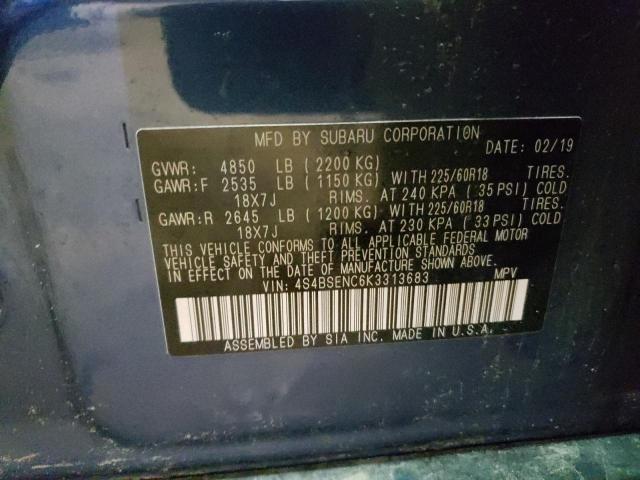 Photo 10 from auction – 2019 SUBARU OUTBACK 3. with VIN 4S4BSENC6K3313683