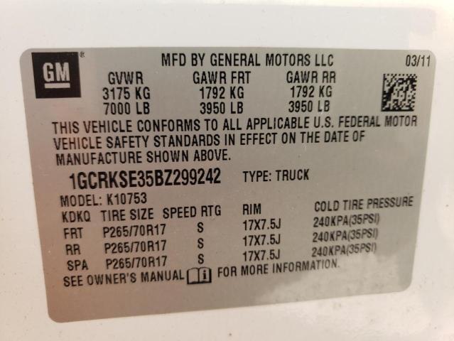 Photo 10 from auction – 2011 CHEVROLET SILVERADO with VIN 1GCRKSE35BZ299242