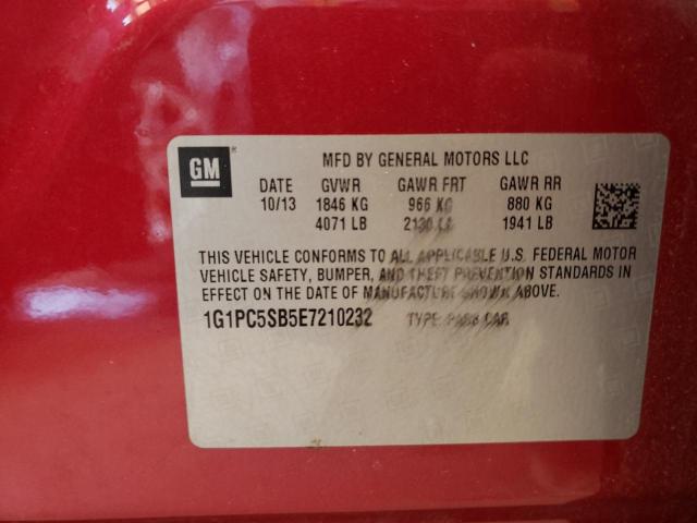 Photo 10 from auction – 2014 CHEVROLET CRUZE LT with VIN 1G1PC5SB5E7210232