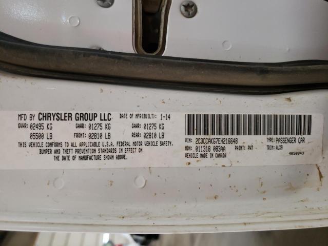 Photo 10 from auction – 2014 CHRYSLER 300C with VIN 2C3CCAKG7EH216648