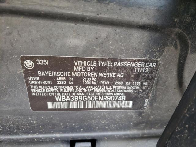 Photo 10 from auction – 2014 BMW 335 XI with VIN WBA3B9G50ENR90748