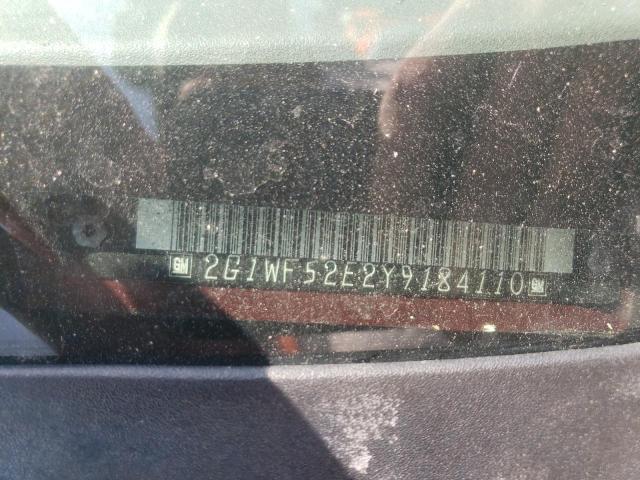 Photo 10 from auction – 2000 CHEVROLET IMPALA with VIN 2G1WF52E2Y9184110