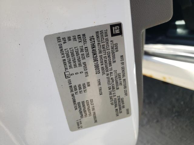 Photo 10 from auction – 2009 GMC SIERRA K25 with VIN 1GTHK49K39E108072
