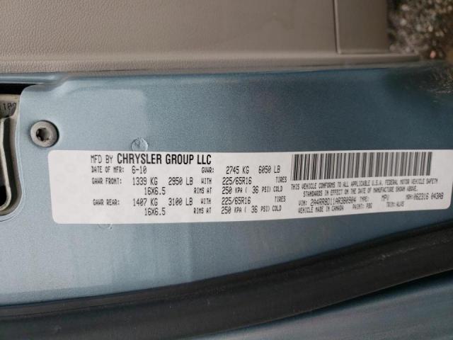 Photo 10 from auction – 2010 CHRYSLER TOWN & COU with VIN 2A4RR8D11AR380904