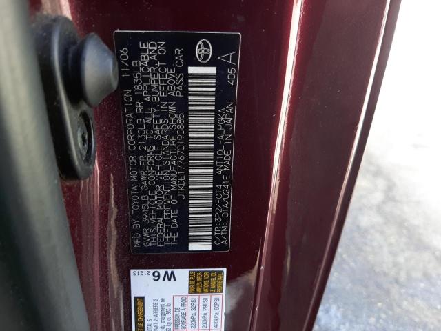 Photo 10 from auction – 2007 SCION TC with VIN JTKDE177670190885