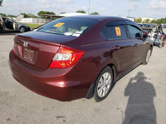 Photo 4 from auction – 2012 HONDA CIVIC LX with VIN 19XFB2F56CE060685